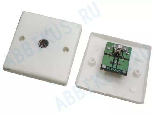 Розетка установочная врезная 1 вход