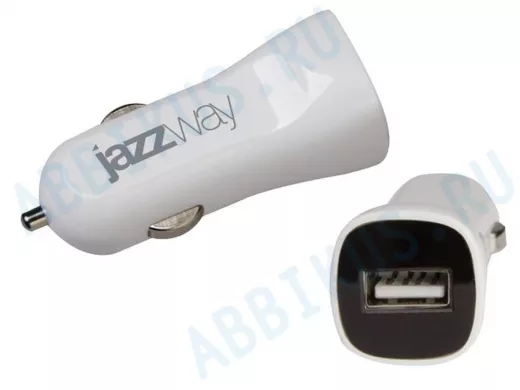 Автомобильный адаптер JAZZway auto IP-1000 USB 1A (1x5v-USB) от прикуривателя 12-24В