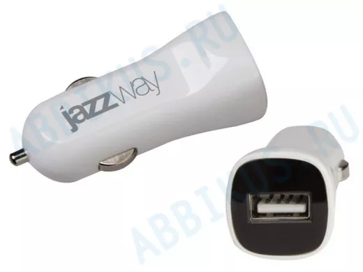 Автомобильный адаптер JAZZway  IP-2100  USB 2.1A, с USB выходом: 2.1A (1 x 5v)