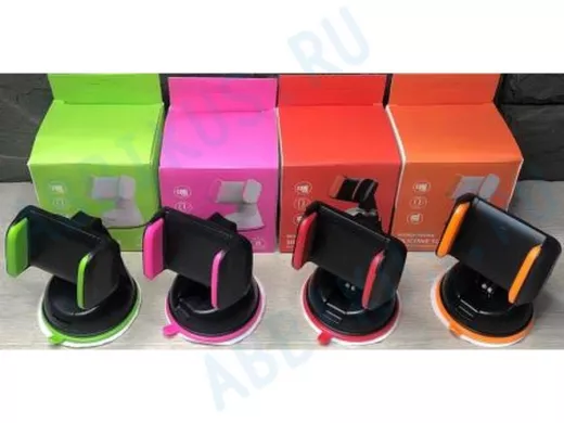 Автодержатель  на присоске 0103, чёрно-оранжевый