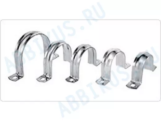 Скоба (клипса) металлическая 2-х лапковая с внутр. d 12-13 мм (100шт) TDM SQ0409-0012