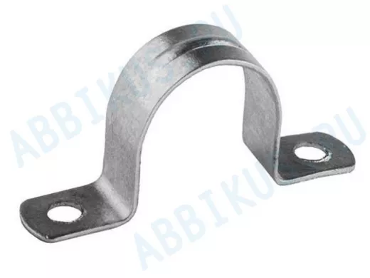 Скоба (клипса) металлическая 2-х лапковая с внутр. d 25-26 мм (100шт) TDM SQ0409-0017