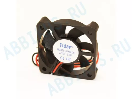 Вентилятор  +24В;   50х50х10мм;   0,09А 5010HS (втулка скольжения, 6200об/мин), 83041