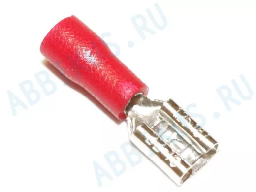 Гнездо изолир 4,8/5,6мм, красное, FDD1,25-187, (d=1.5-2.5мм.кв), 10238
