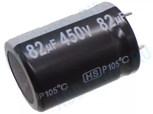 Конденсатор электролитический    82mf x 450V  (82mf x 450V) Jamicon 105 HS 22*30
