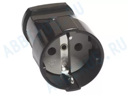 Кабельная розетка TDM 2П+3 с з/ш 16А 250В черная