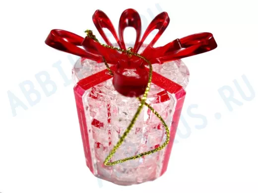 Фигура светодиодная на подставке "Новогодний подарок", RGB