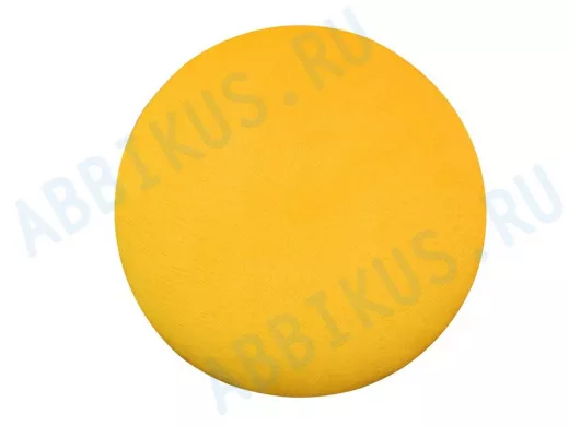 Сиденье для табурета "TABURETTO-14940" диаметр 310мм жёлтый, велюр