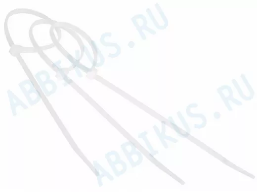 400х5мм кабельный хомут (стяжка) белая (100 шт) профессиональная