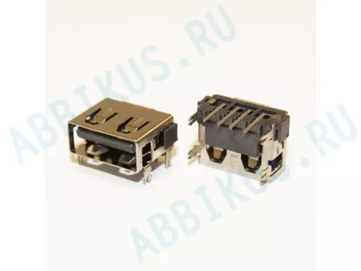 Разъём компьют: гнездо USB-A 4pin укороченное для ноутбуков