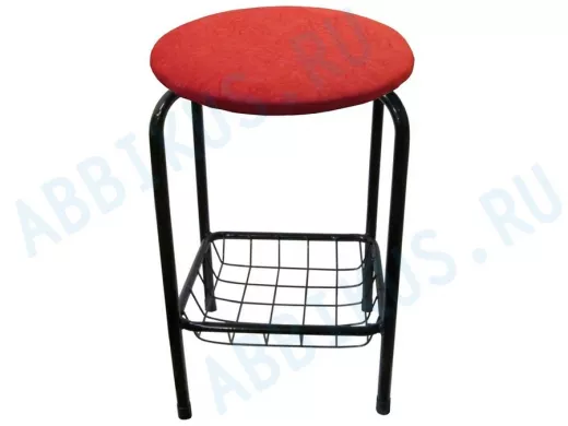 Табурет с подставкой для ног и корзинкой для вещей 