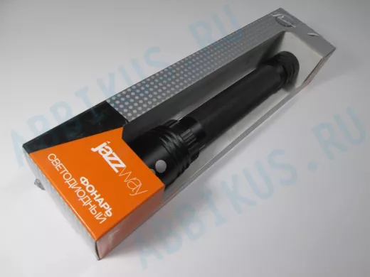 Фонарь  Jazzway Alum2-L10  (10W CREE- диод, 610лм, 210м, zoom, 4хLR14, IPX7, черный)