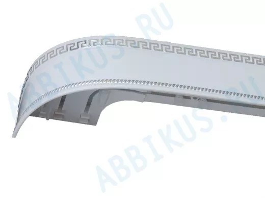 340см карниз ДНК Меандр 3 БЕЛЫЙ в индивид. упаковке ультракомпакт