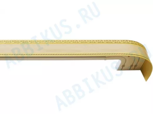 200см карниз ЕСЕНИН СЕРЕБРО 3х рядный с декор. планкой 70мм КОТО гл. в инд. уп. ультракомпакт