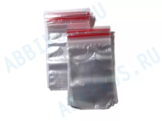 Пакет с защёлкой (замком)   70х100мм "PKT-16645" грипперы с застёжкой Zip-Lock (100шт) (цена за 1шт)