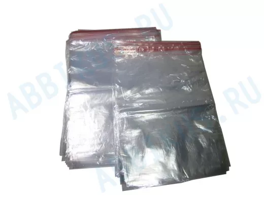Пакет с защёлкой (замком)  300х400мм, "PKT-16651" грипперы с заст Zip-Lock 100шт (цена за 1шт)
