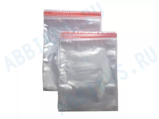 Пакет с защёлкой (замком)  200х300мм "PKT-16696" грипперы с заст Zip-Lock 100шт (цена за 1шт)