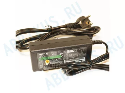 Блок питания  16 Вольт   4A  "BP-167861" шт. 4,4х6,5мм с "пином", как "Sony" со шнуром, N211