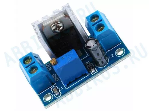 Модуль DC-DC понижающий вход 4.5  40 В выход 1.2  37 В с регул. до 2А на LM317  "BP-16921"
