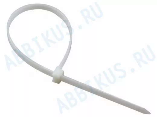 100х3мм хомут (стяжка) многоразовый  100 шт белый  СКМ-100  R