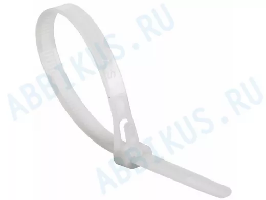 300х8мм хомут (стяжка) многоразовый 100 шт белый СКМ-300 R07-0309