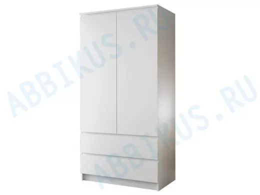 Шкаф  МШ 900.1 904*1800*504 МС Мори ЛДСП Корпус/фасад белый
