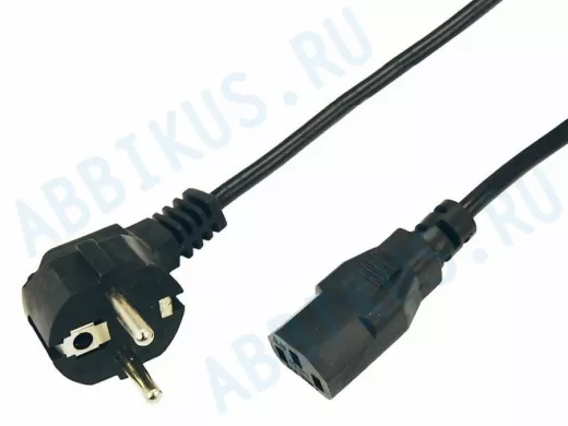 Кабель питания 3м с заземлением для компьютера Евро  0.75мм  (PE) R11-1122