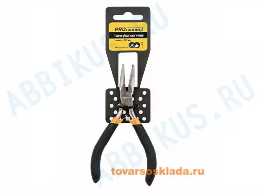 Инструмент тонкогубцы изогнутые "мини" 120 мм