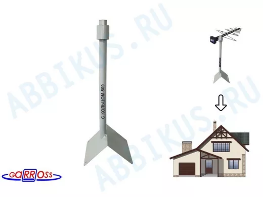 Кронштейн антенный на конёк крыши 