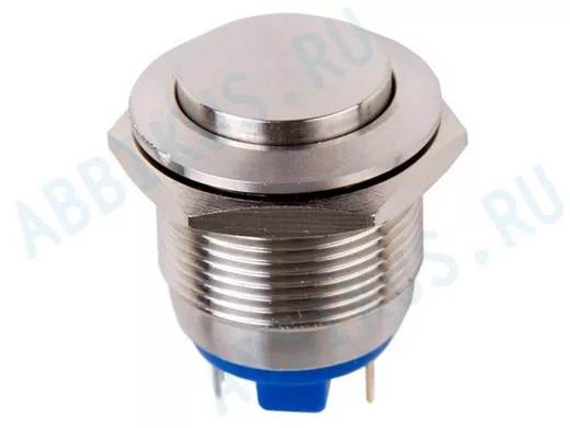 Кнопка  антивандальная диаметр 19мм  Б/Фикс (2с) (ON)-OFF выпуклая  REXANT