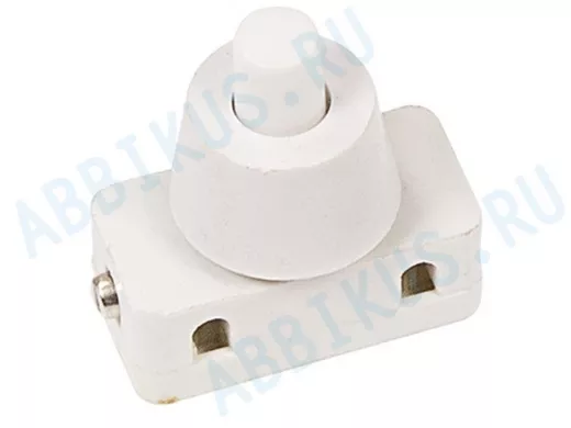 Выключатель-кнопка 250V 2А (2с) ON-OFF  белый (для настольной лампы)  REXANT