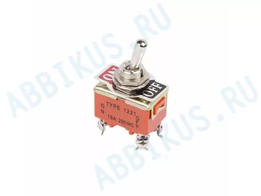 Тумблер 250V 15А (4c) ON-OFF двухполюсный  REXANT