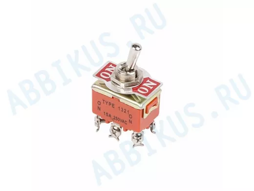 Тумблер 250V 15А (6c) ON-ON двухполюсный  REXANT