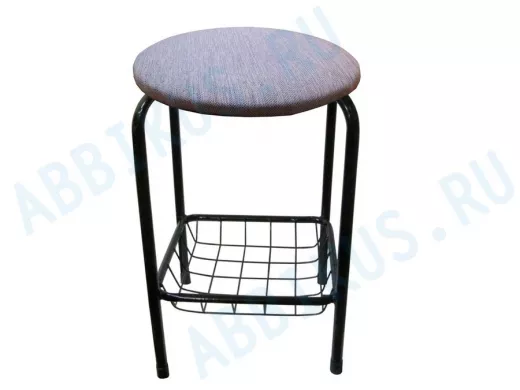 Табурет с подставкой для ног и корзинкой для вещей 