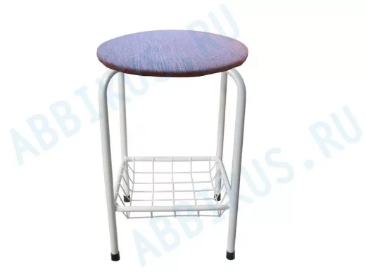 Табурет с подставкой для ног и корзинкой для вещей 