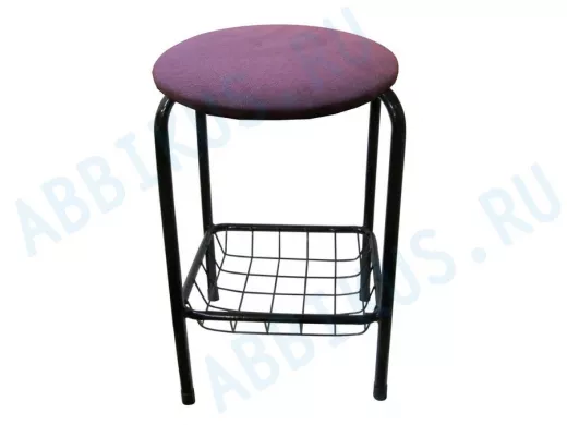 Табурет с подставкой для ног и корзинкой для вещей 