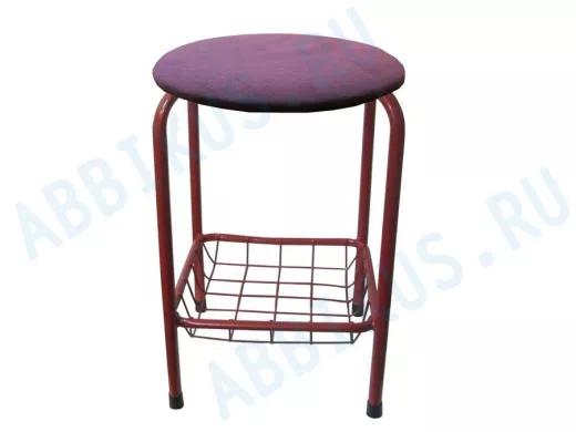 Табурет с подставкой для ног и корзинкой для вещей 