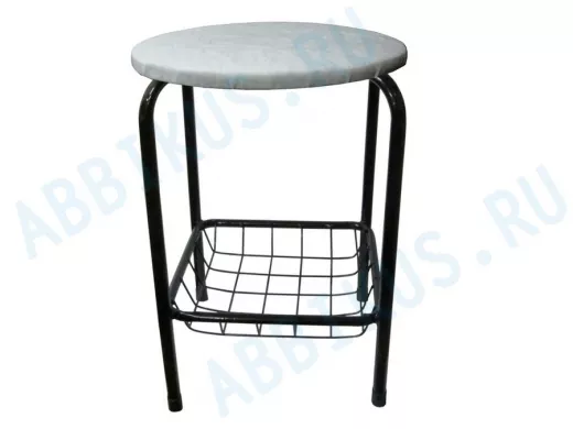 Табурет с подставкой для ног и корзинкой для вещей 