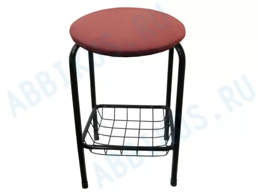 Табурет с подставкой для ног и корзинкой для вещей 