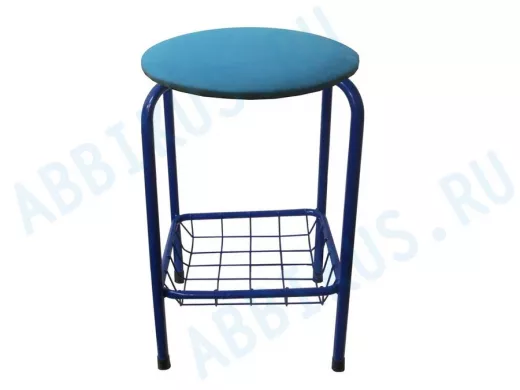 Табурет с подставкой для ног и корзинкой для вещей 