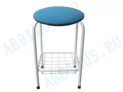 Табурет с подставкой для ног и корзинкой для вещей 