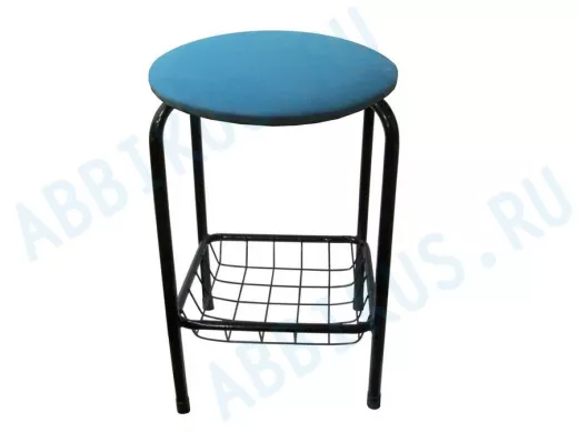 Табурет с подставкой для ног и корзинкой для вещей 