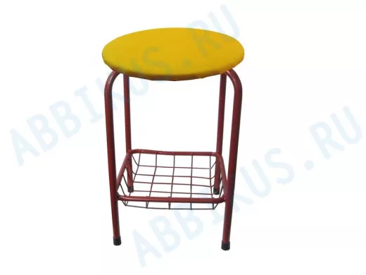 Табурет с подставкой для ног и корзинкой для вещей 