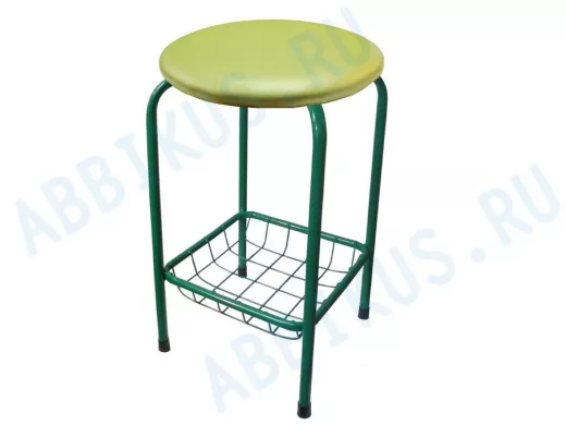 Табурет с подставкой для ног и корзинкой для вещей 