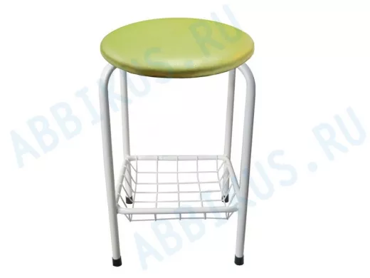 Табурет с подставкой для ног и корзинкой для вещей 