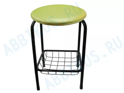 Табурет с подставкой для ног и корзинкой для вещей 