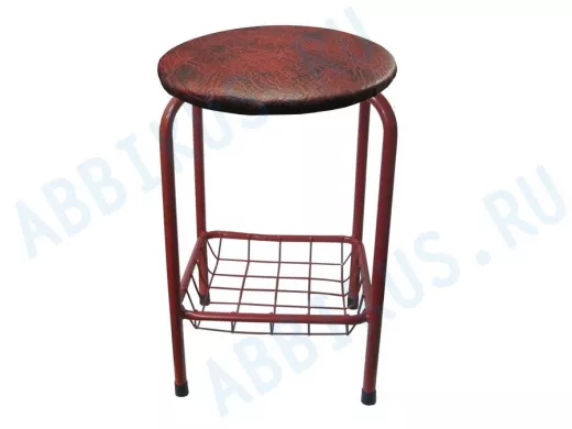 Табурет с подставкой для ног и корзинкой для вещей 