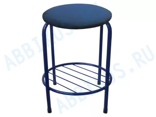 Табурет с подставкой для ног и полкой 