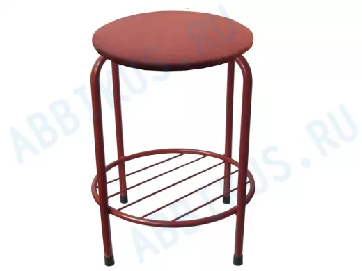 Табурет с подставкой для ног и полкой 