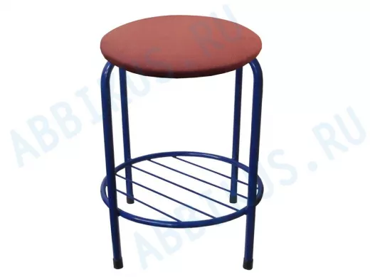 Табурет с подставкой для ног и полкой 